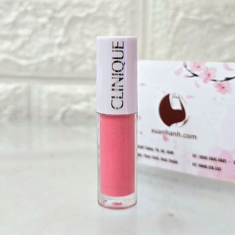 Son bóng Clinique Pop Splash Lip Gloss hồng baby nhẹ nhàng, nữ tính