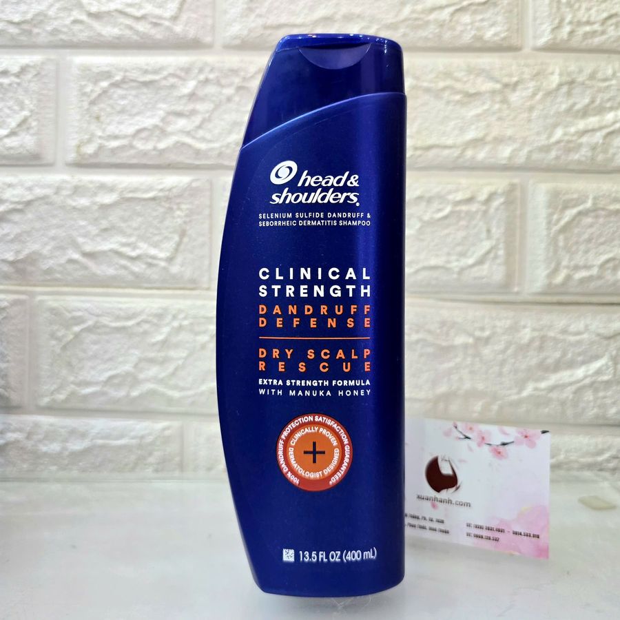 Gội xả 2in1 Head & Shoulders Clinical Strength Dandruff dòng thuốc đặc trị gàu 400ml (Cam)