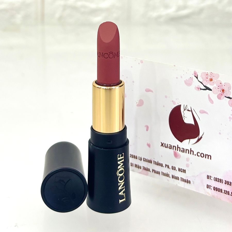 Son Lancome 271 L'absolu Rouge Drama Matte lì mịn, lâu trôi, cam đất