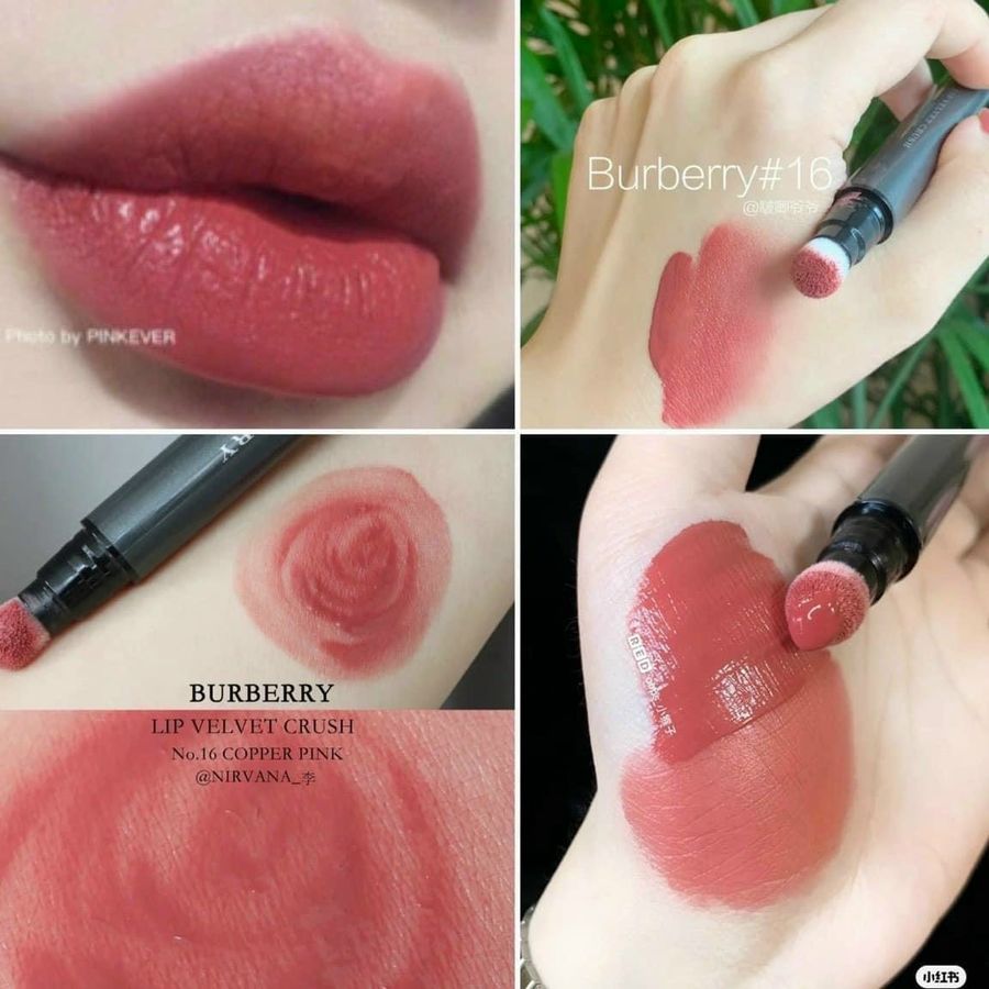 Son Burberry Velvet Crush #16 Copper Pink màu hồng đất quyến rũ, ngọt ngào.