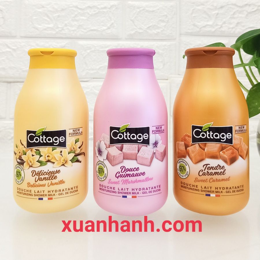 Sữa tắm COTTAGE Moisturizing mềm mịn da, hương thơm ngọt ngào sexy, 250ml (new)