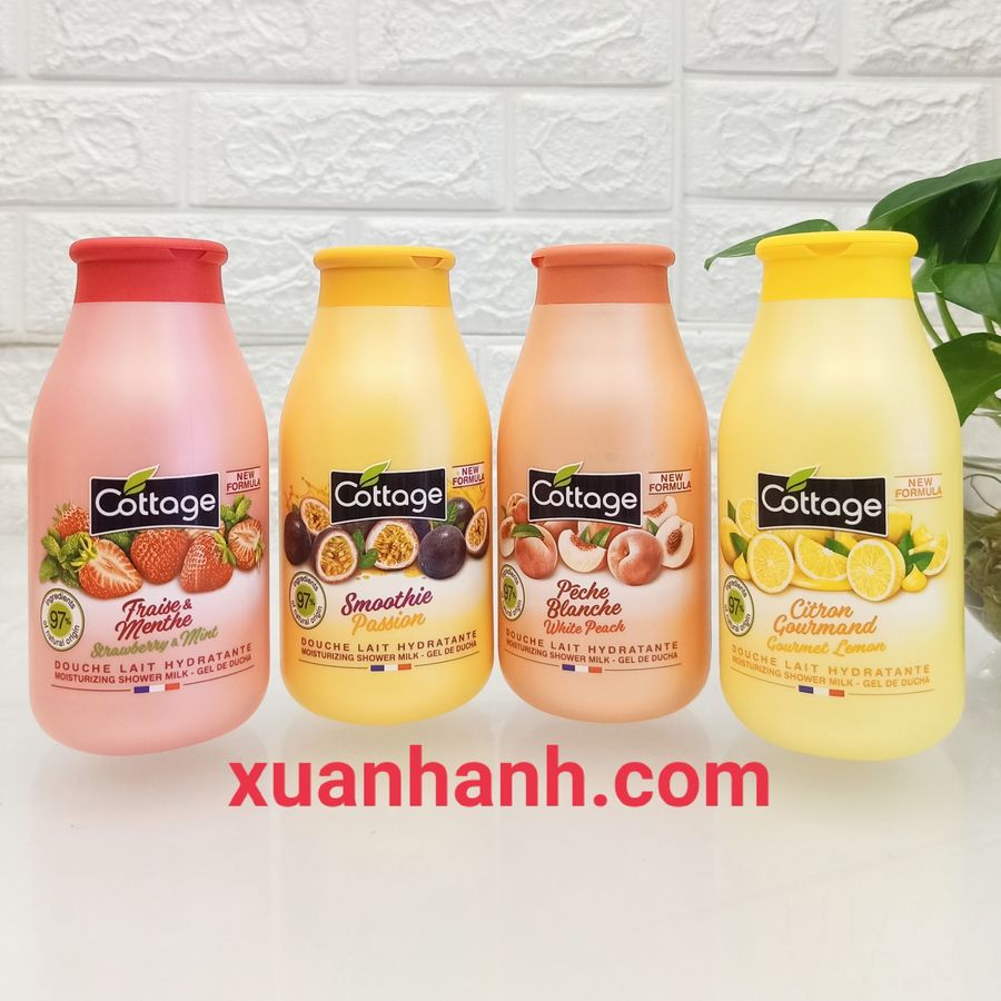 Sữa tắm COTTAGE Moisturizing mang lại làn da mềm mịn, trắng sáng, 250ml (new)