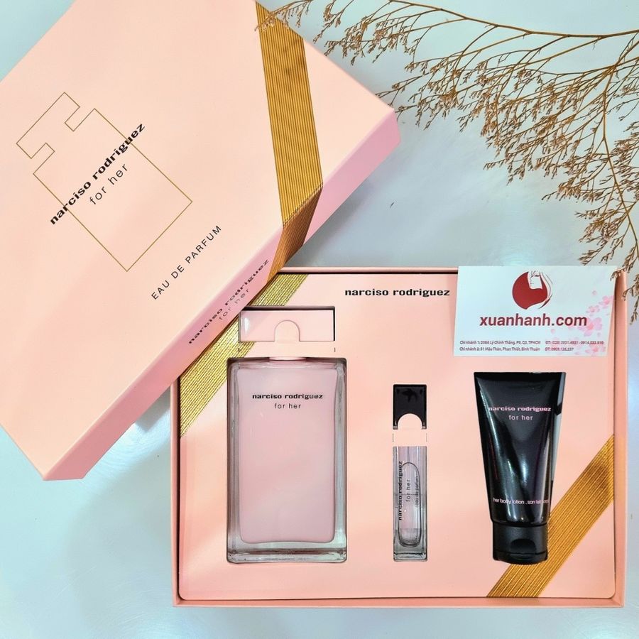 Set nước hoa Narciso Rodriguez For Her EDP sang trọng, quyến rũ và nữ tính (HOT HIT)