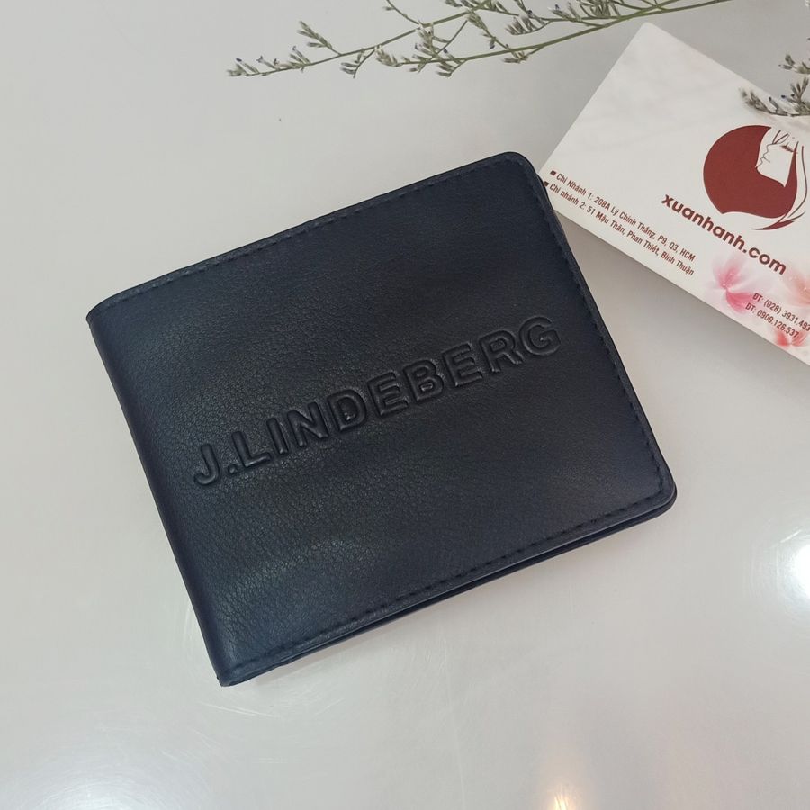 Ví nam J.LINDEBERG Nick Wallet-Es Leather da thật, chất mỏng mịn, nhẹ rất sang.