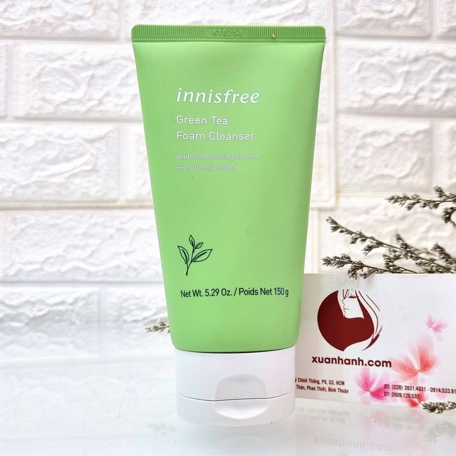 Sữa rửa mặt Innisfree Green Tea Foam Cleanser sạch dịu nhẹ trà xanh - 150ml (New)