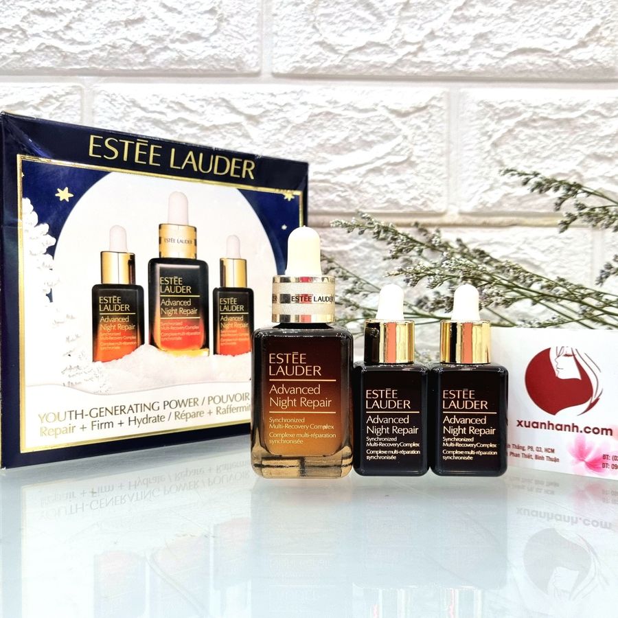 Giftset Estee Lauder Advanced Night Repair Multi - Recovery Complex 30ml + 2 chai 15ml (NEW)