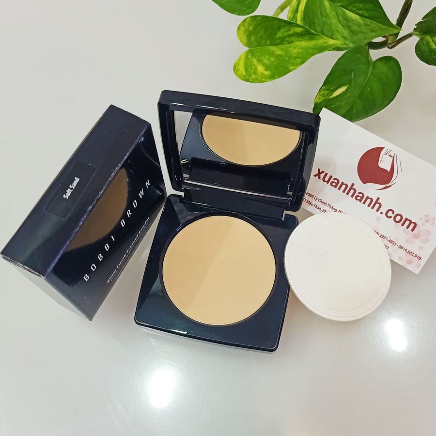 Phấn phủ Bobbi Brown Sheer Finish Pressed Powder siêu mịn và che phủ tốt, #5 Soft Sand (New)