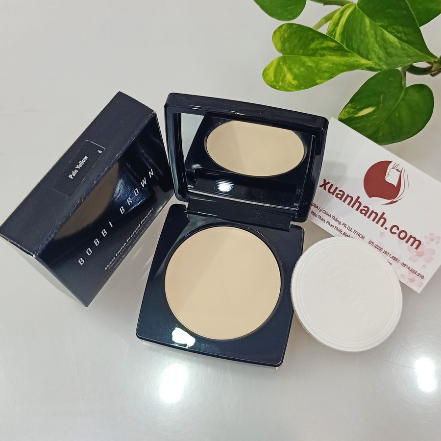 Phấn phủ Bobbi Brown Sheer Finish Pressed Powder siêu mịn và che phủ tốt, #1 Pale Yellow (New)