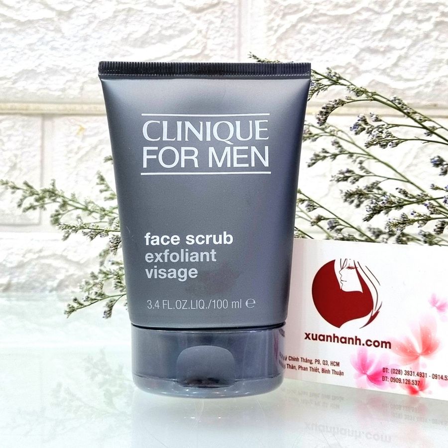 Rửa mặt tẩy tế bào chết Clinique For Men Face Scrub 2in1 sạch sâu cho da, 100ml