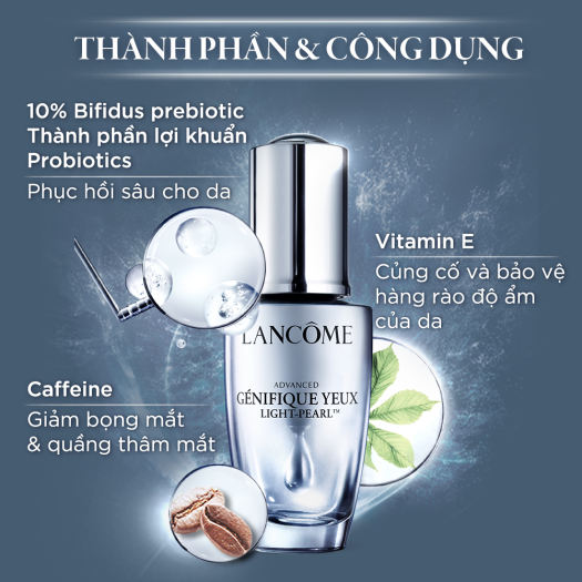 Tinh chất Lancome Genifique Yeux đầu bi massage trẻ hóa vùng mắt, 5ml.
