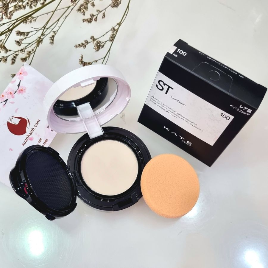 Phấn tươi Kanebo Kate Creamy Fit Foundation che phủ toàn diện, #100 trắng trong (New)