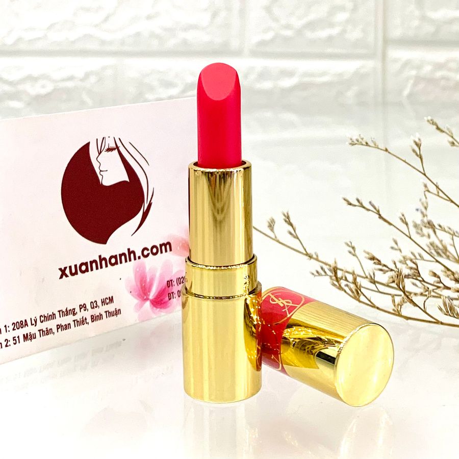 Son Yves Saint Laurent Rouge Volupte Shine #49 Rose Satin Germain - hồng baby, mini