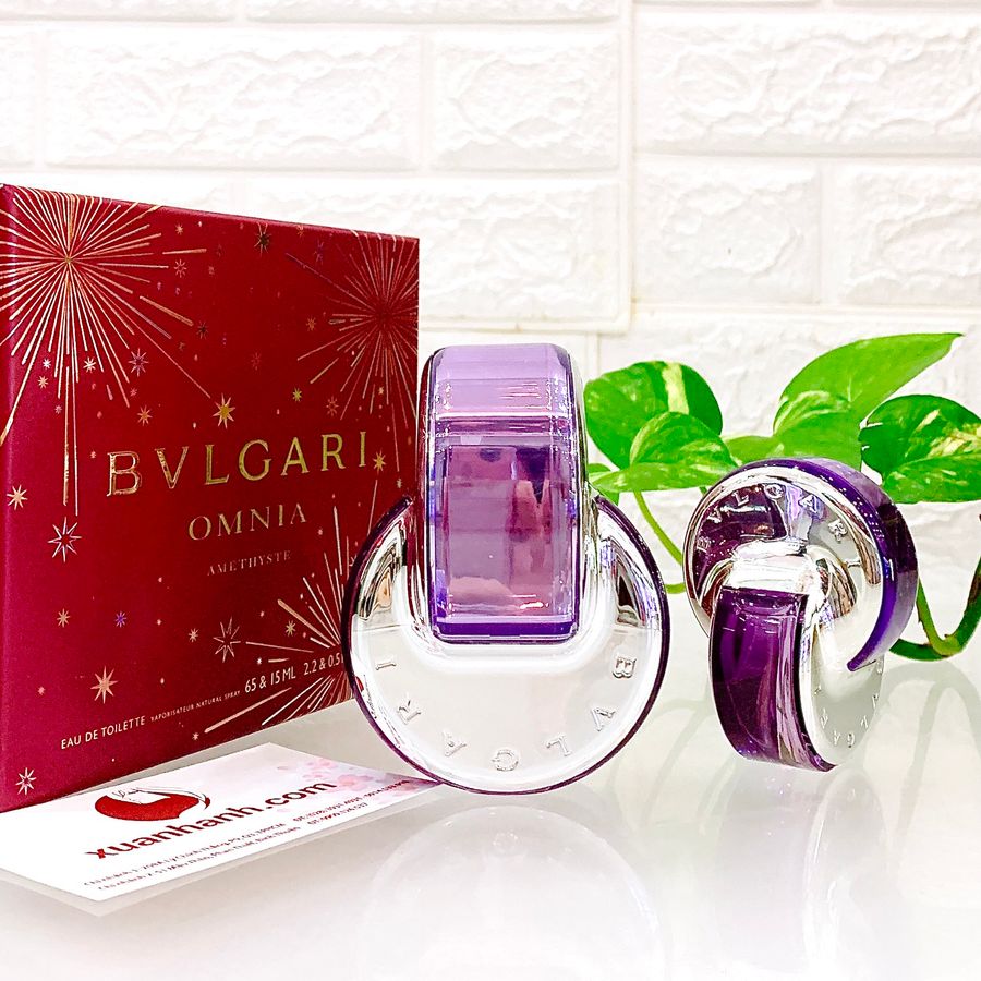 Set nước hoa BVL Omnia Amethyste thanh lịch, tao nhã và nữ tính - 2sp, EDT (New)