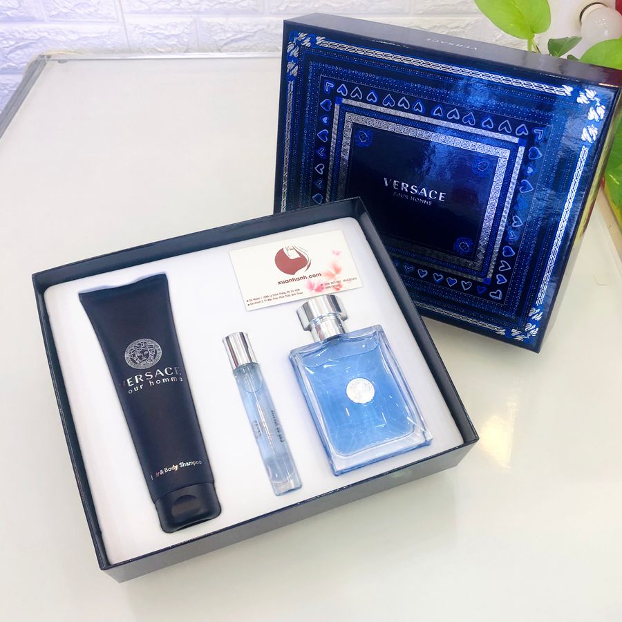 Set nước hoa nam Versace Pour Homme tươi mát, lịch lãm, sành điệu.